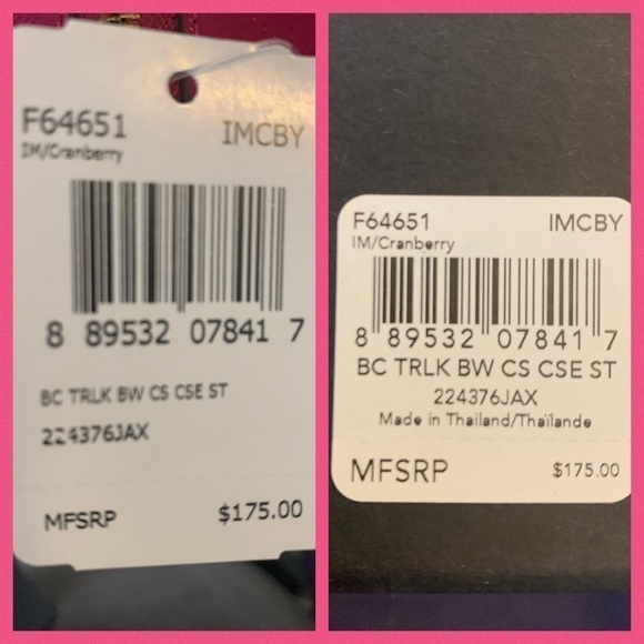 Coach Cosmetic Bag Set of 2 Gift Box NWT Raspberry - Picture 6 of 7